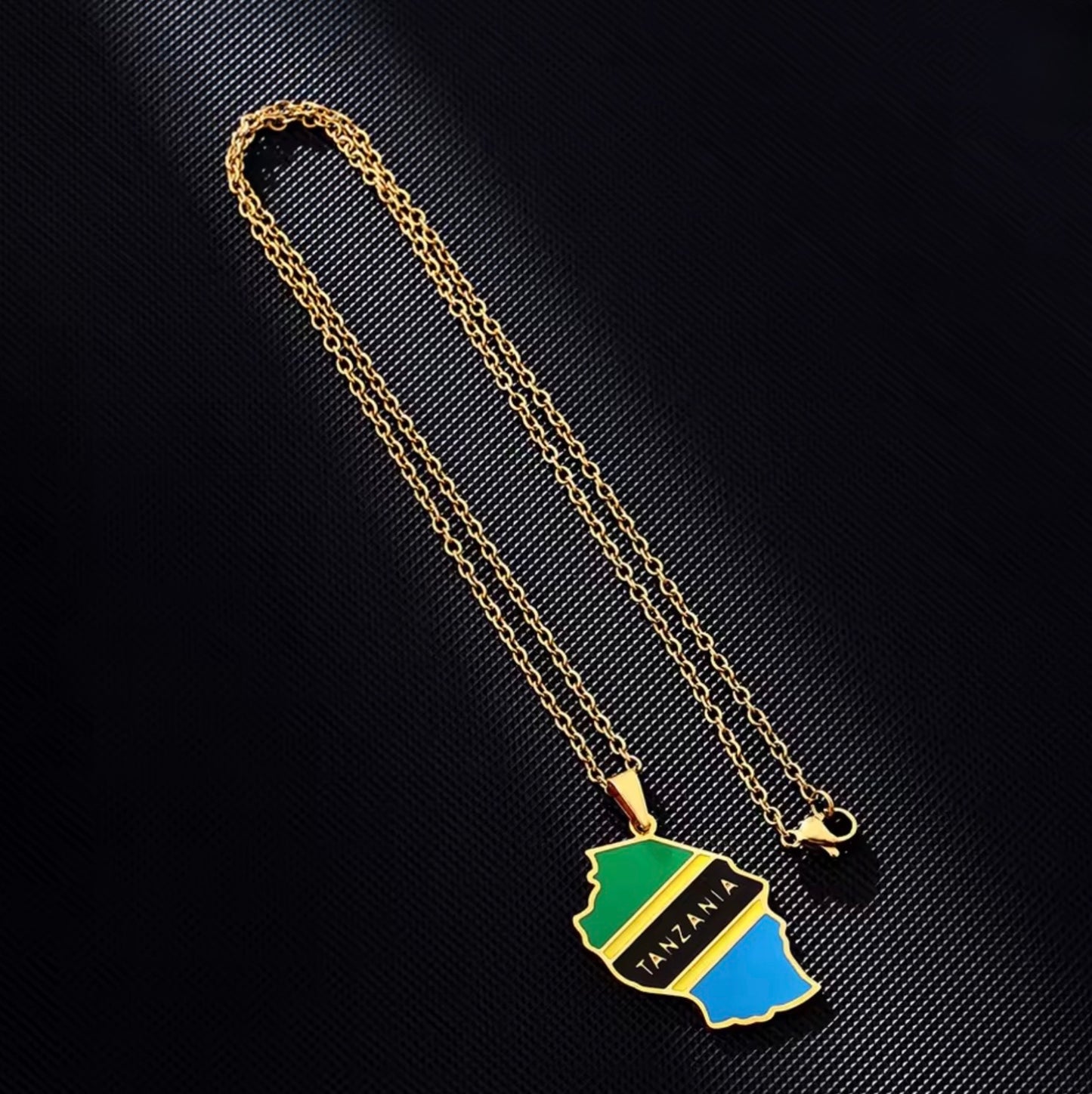 Tanzanian Flag Necklace