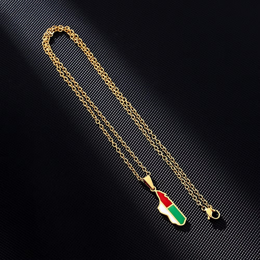 Madagascar Flag Necklace