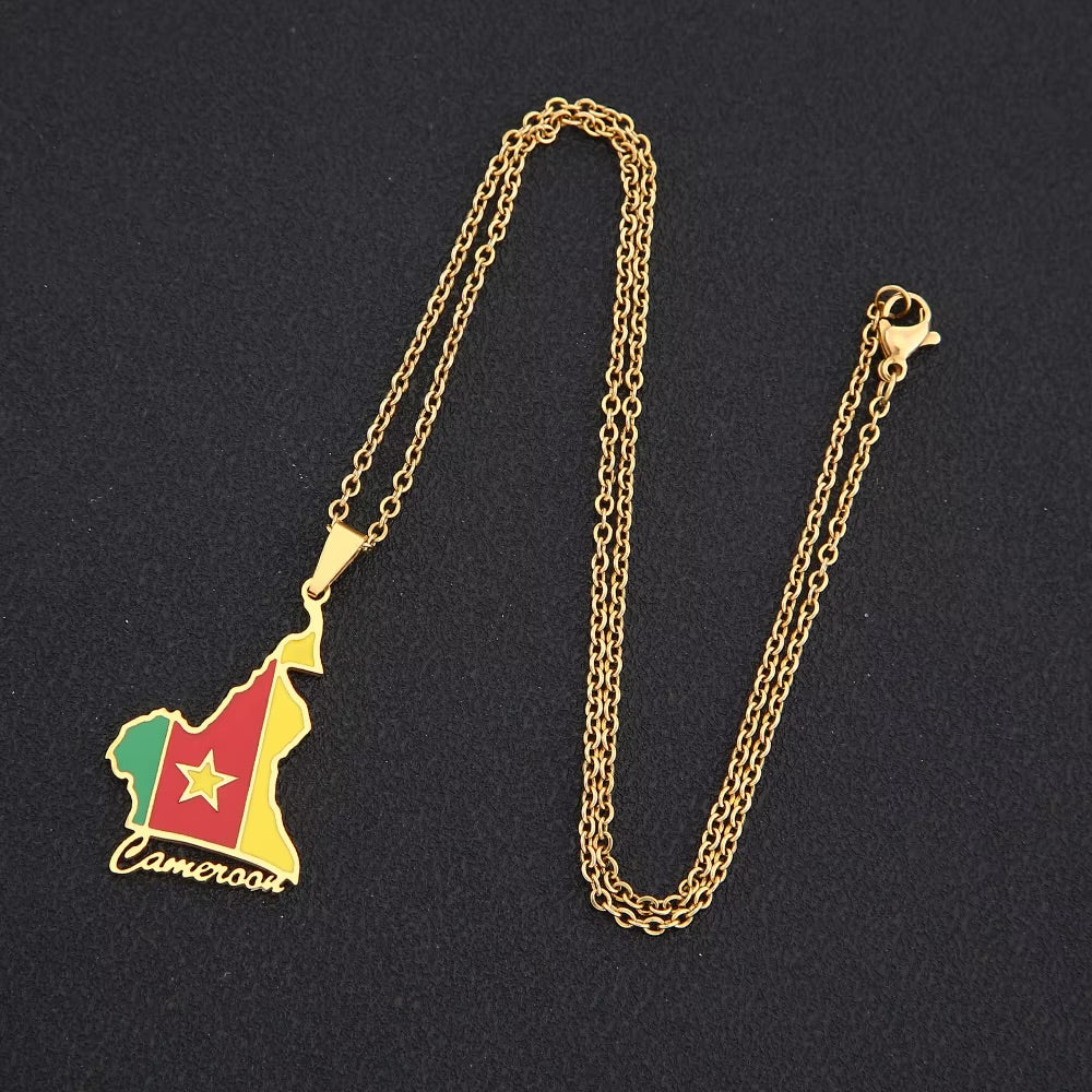 Cameroon Flag Necklace