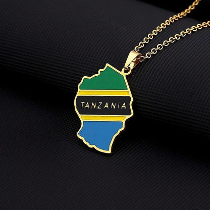 Tanzanian Flag Necklace