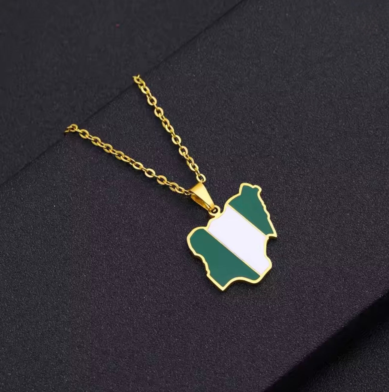 Nigeria Flag Necklace