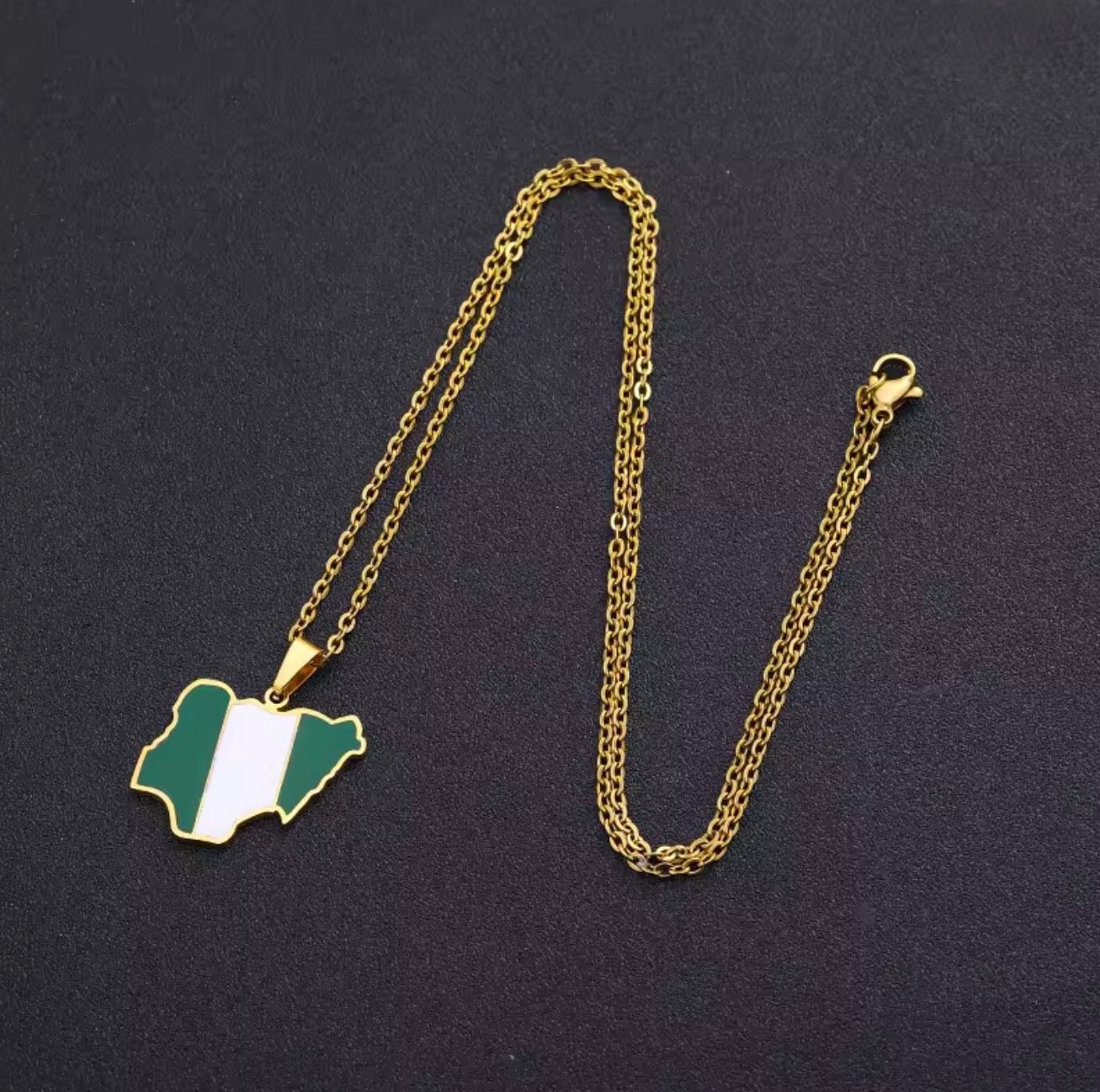 Nigeria Flag Necklace