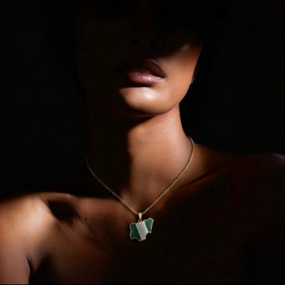 Nigeria Flag Necklace