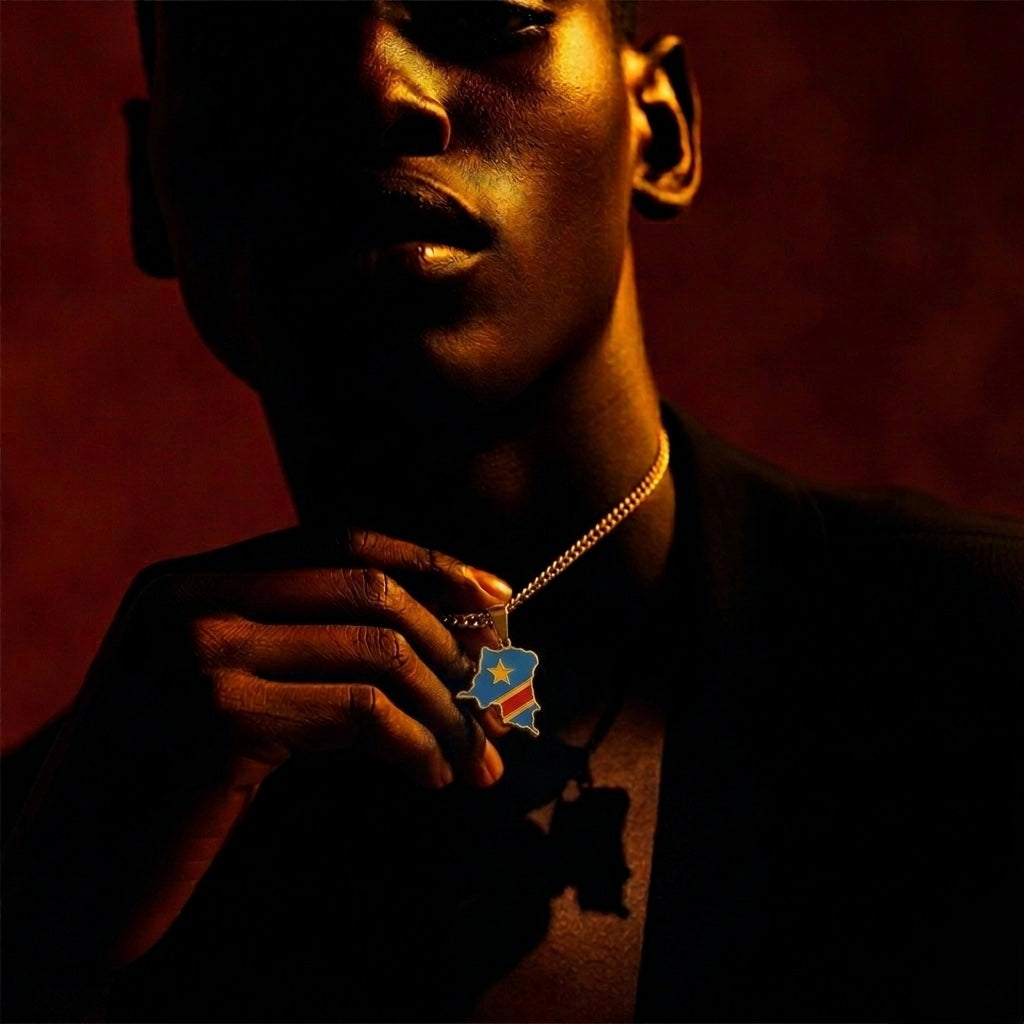 DR Congo Flag Necklace