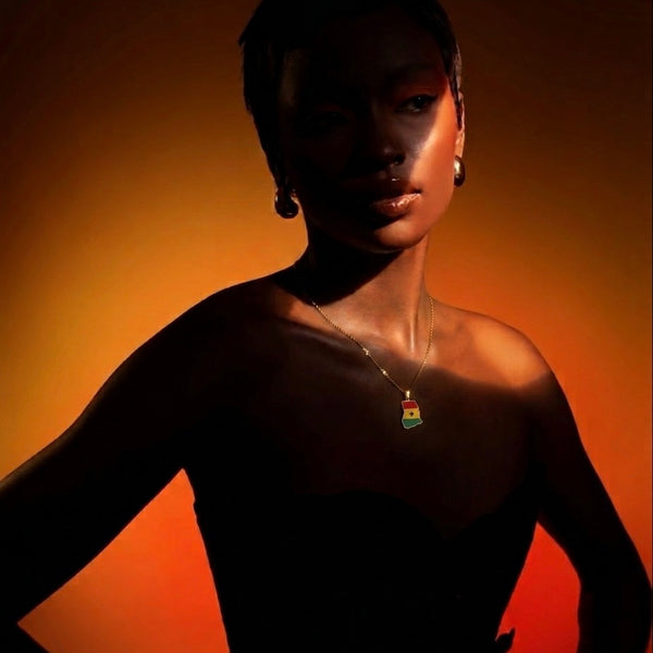 Ghana Flag Necklace