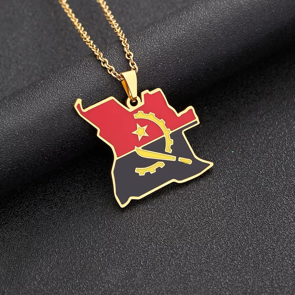 Angola Flag Necklace