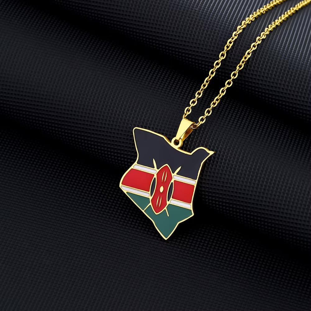 Kenya Flag Necklace