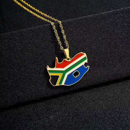 South Africa Flag Necklace