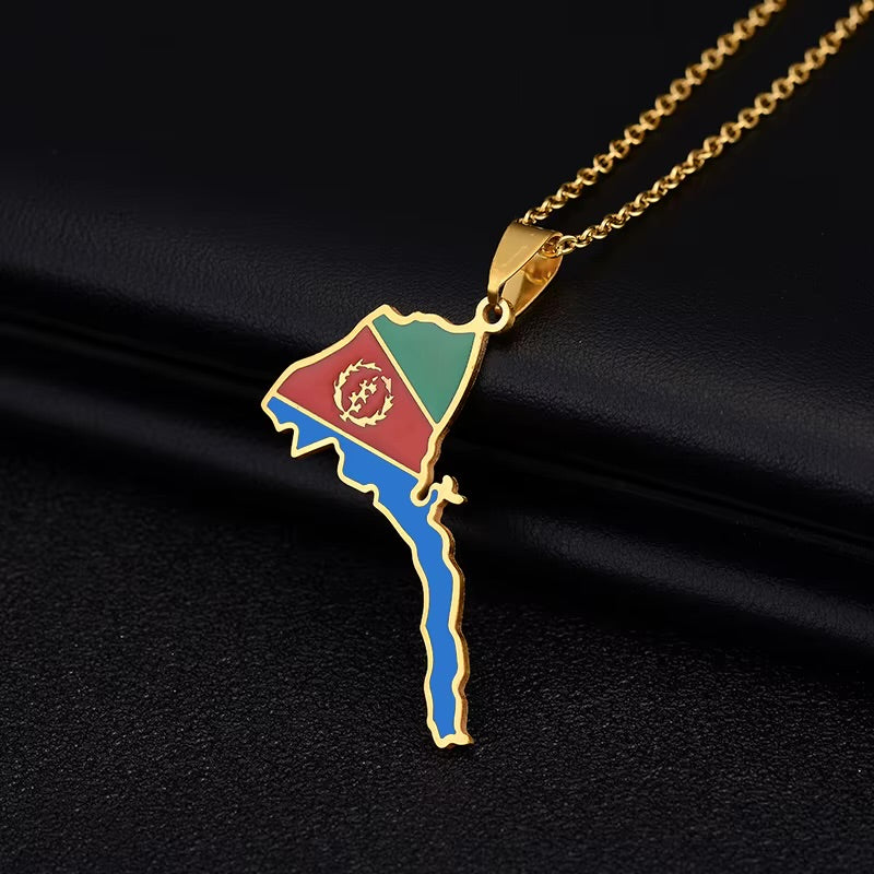 Eritrea Flag Necklace