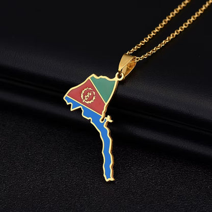 Eritrea Flag Necklace
