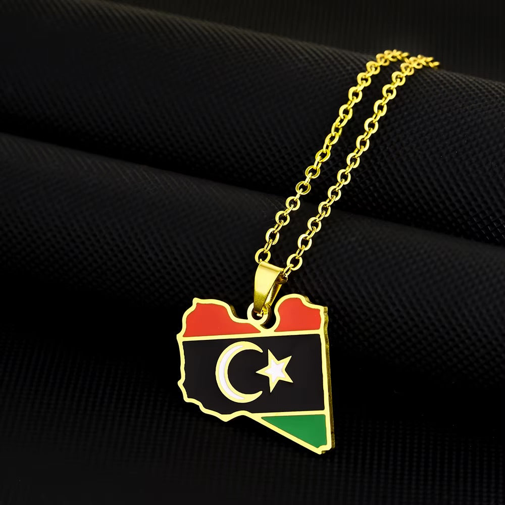 Libya Flag Necklace