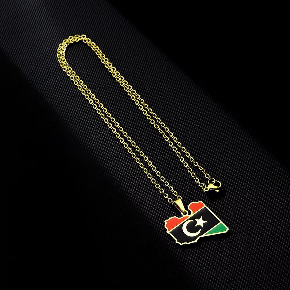 Libya Flag Necklace