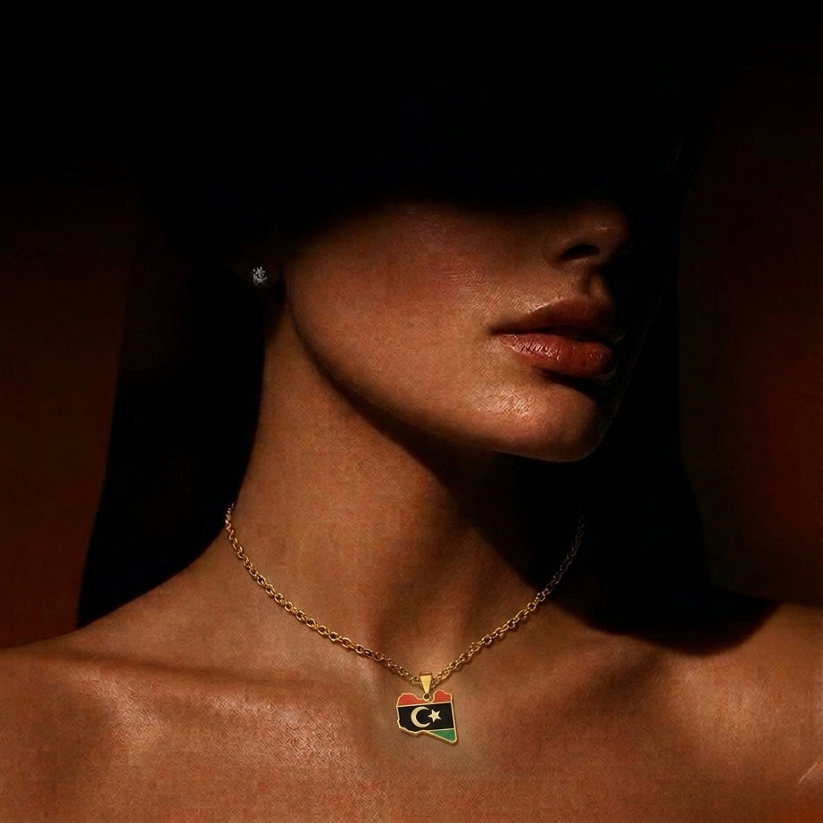 Libya Flag Necklace