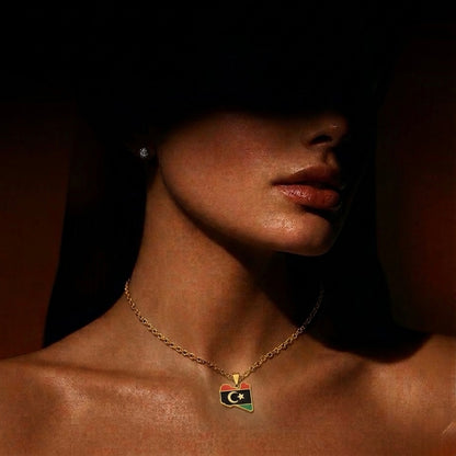 Libya Flag Necklace