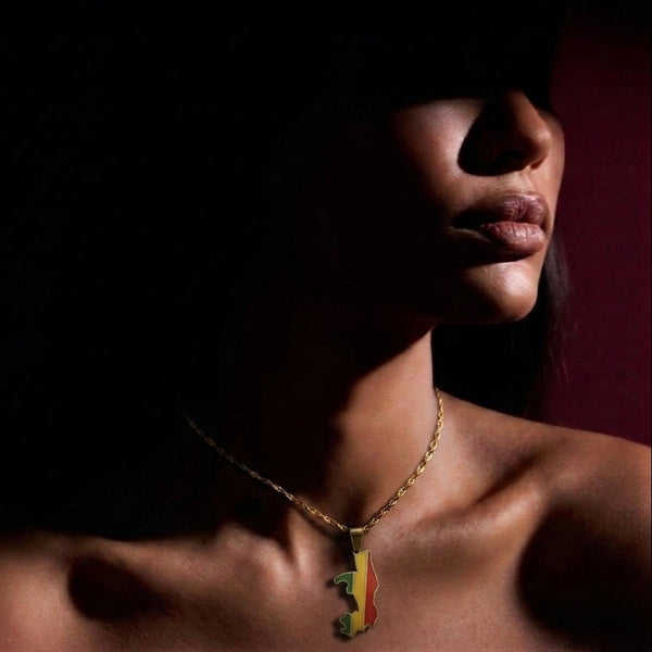 Congo Flag Necklace