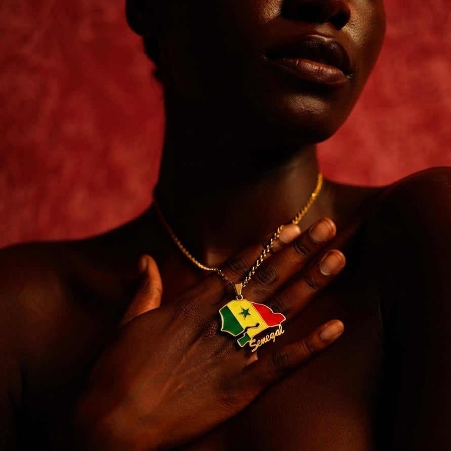 Senegal Flag Necklace